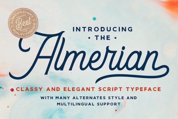 Almerian: A Vintage Script Typeface for Editorial Design