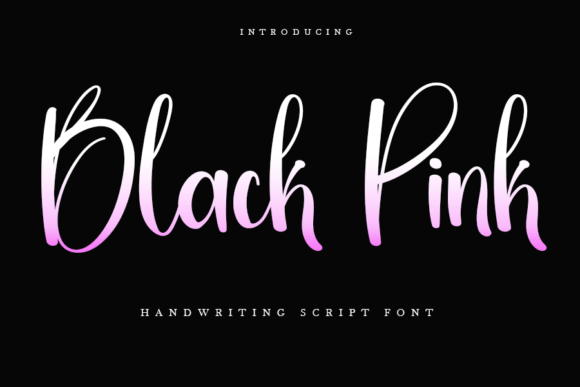 Black Pink Font: The Elegant Handwritten Typeface for Crafters