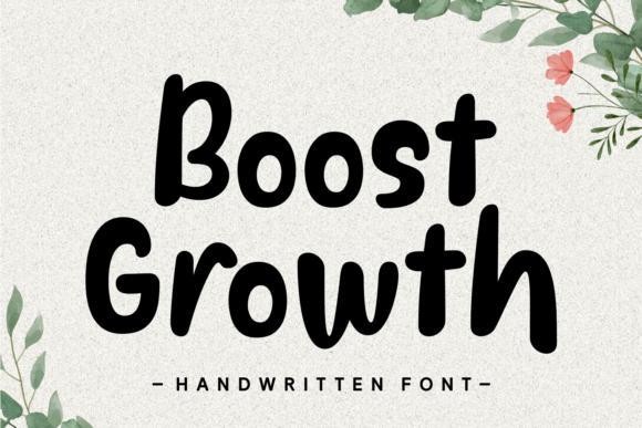 Boost Growth: The Playful Handwritten Font for Modern Web Design