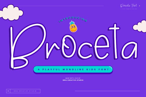 Broceta: A Playful Typeface for Digital Branding