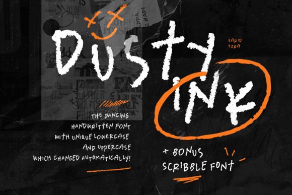 Dusty Ink: A Handwritten Typeface for Editorial Design