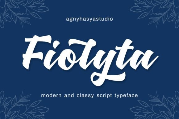 Fiolyta: A Modern Script Typeface for Digital Branding
