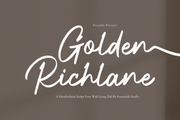 Golden Richlane: The Elegant Handwritten Typeface for Editorial Design