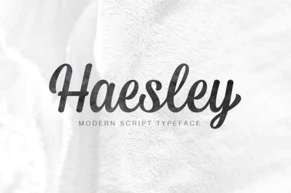 Haesley: A Modern Script Font for Authentic Brand Identity