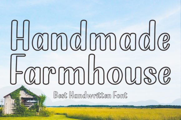 Handmade Farmhouse Outline: The Perfect Script Amp Font for Cozy Branding