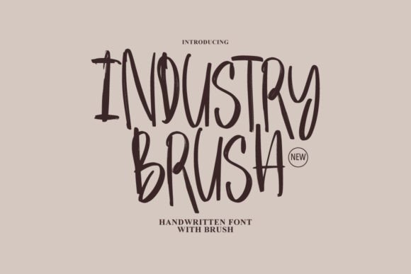 Industry Brush: The Personality-Packed Font for Handmade Brands