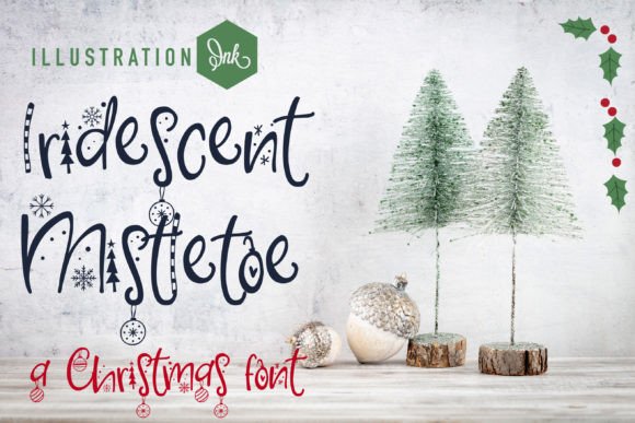 Iridescent Mistletoe: The Premium Typeface for Festive Campaigns