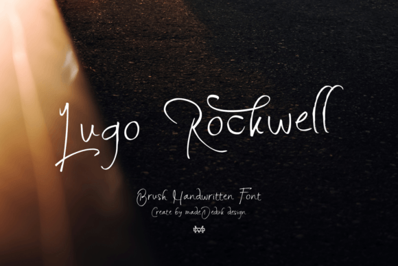 Lugo Rockwell: A Brushed Vintage Handwritten Font for Editorial Design
