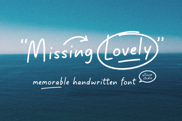 Missing Lovely: A Handwritten Typeface for Modern Editorial Design