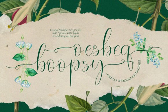 Oesbeq Boopsy: The Script Typeface That Elevates Editorial Design