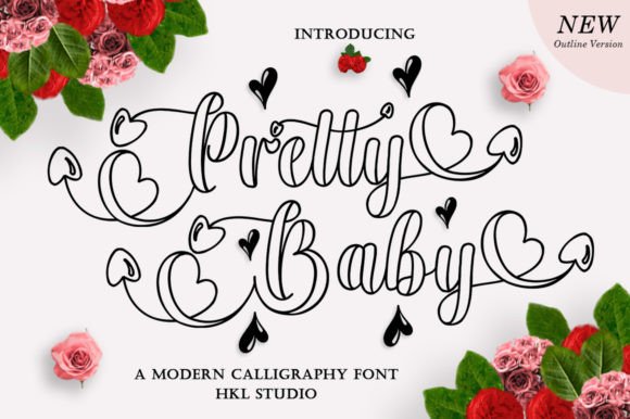 Pretty Baby Outline: A Playful Typeface for Creative Branding