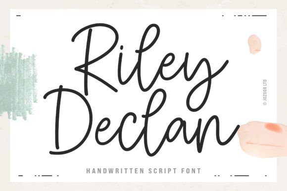 Riley Declan: A Modern Script Typeface for Digital Branding