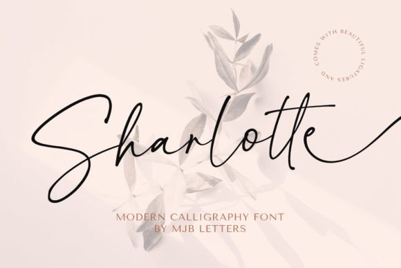 Sharlotte: The Modern Calligraphy Typeface for Handmade Brands