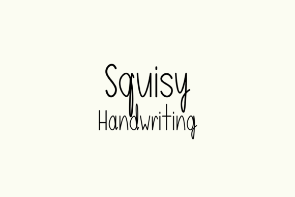 Squisy: A Handwritten Typeface for Warm Editorial Design