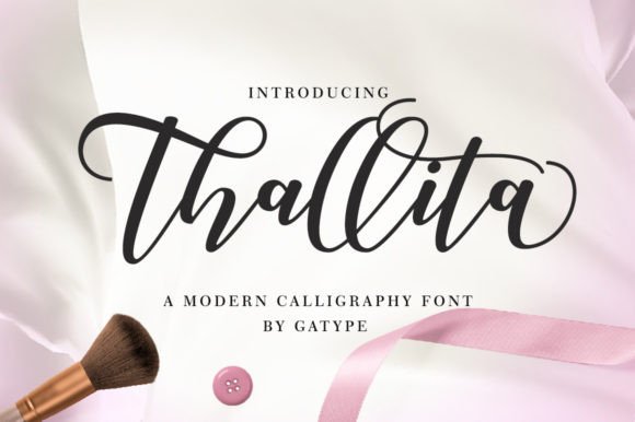 Thallita: A Modern Script Typeface for Editorial Design