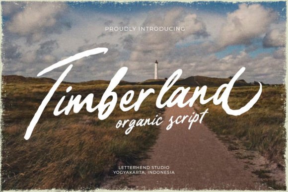 Timberland: A Script Amp Typeface for Editorial Design