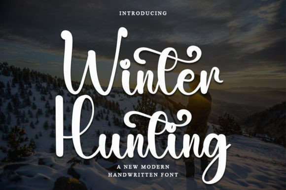 Winter Hunting: A Premium Script Font for Modern Web Design